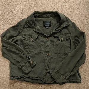 Army Green button down